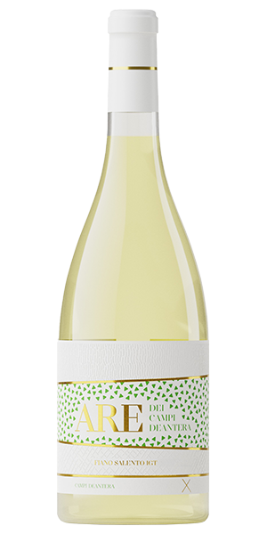 Campi Deantera ARE Fiano Salento IGT Apulien Italien Fiano Delikates Aroma von weissen Blumen mit Zitrusnoten und einem Hauch mediterraner Kräuter. Am Gaumen elegant, frisch und mineralisch, mit einem angenehmen Nachhall. Wein kaufen