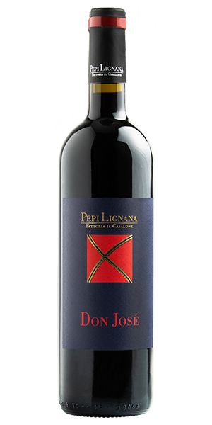 Pepi Lignana Don José DOC Toscana Italien Cabernet Franc Ein intensives Aroma von reifen schwarzen Beeren, Kirschen, feinen Kräutern und floralen Noten. Am Gaumen üppig und komplex, mit eleganten Tanninen und einem langen, leicht salzigen Abgang. Wein kaufen