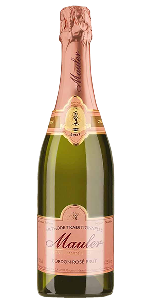 Mauler Cordon Rosé Demi-Sec Neuenburg Schweiz Chenin, Chardonnay, Pinot Noir Feinperlig am Gaumen, intensives Aroma von Unterholz, Trüffeln und roten Früchten. Ausgewogene Struktur, vielschichtig und vollmundig. Wein kaufen
