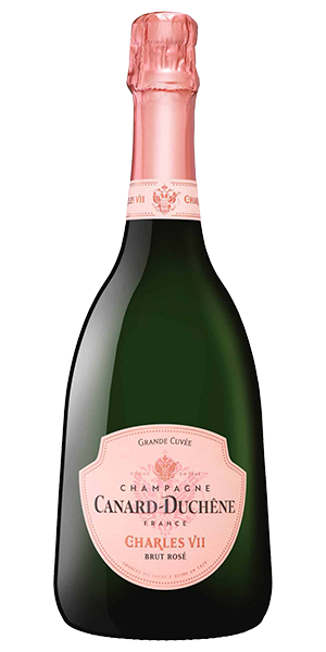 Canard-Duchêne Charles VII Cuvée Rosé Brut AOC Champagne Frankreich Pinot Noir, Chardonnay, Pinot Meunier Die Nase offenbart subtile rote Früchte und komplexe Nuancen. Am Gaumen zeigt sich der Wein elegant und frisch, mit feinen Aromen von Sauerkirschen. Wein kaufen