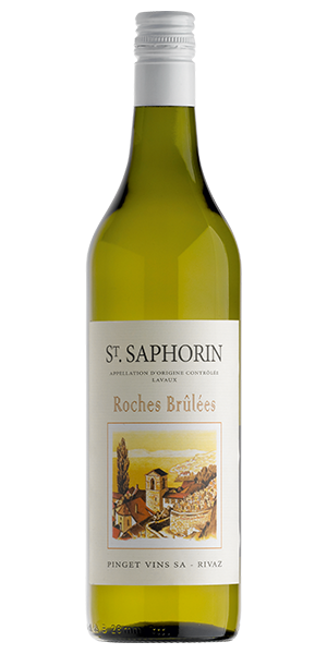 Pinget Vins St.-Saphorin Roches Brulées AOC Lavaux Schweiz Chasselas Komplexe Aromen von Blumen und Kräutern, gefolgt von fruchtigen Nuancen von Grapefruit, Honig und Limette. Lebendig auf Zunge und Gaumen, leicht im Körper mit dominanter Säure. Wein kaufen