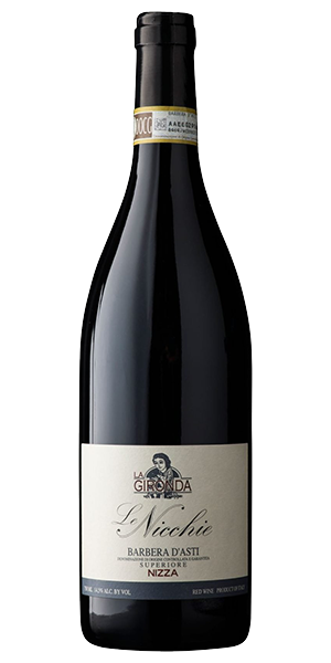 La Gironda Le Nicchie Barbera d'Asti Nizza DOCG Piemont Italien Barbera Komplexes, betörendes Bouquet mit vielschichtiger, rotbeeriger Frucht und zarten Noten nach Gewürzen, Vanille und Mokka. Am Gaumen dicht, kräftig mit präsentem, feinkörnigem Tannin. Wein kaufen