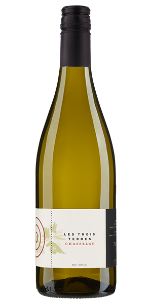 Les Trois Terres Chasselas AOC Waadt, La Côte Schweiz Chasselas Blumige Nase mit Birne, Nektarine, Quitte und gerösteten Mandeln. Am Gaumen rund und leicht mit angenehmer Frucht und zarter Mineralität. Anhaltender Abgang. Wein kaufen