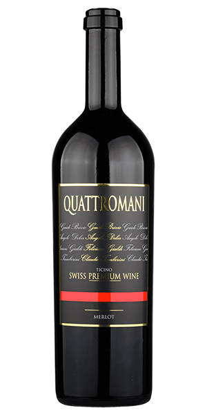 Brivio, Delea, Gialdi, Tamborini Quattromani DOC Tessin Schweiz Merlot Reife Kirschen und Brombeeren, ergänzt durch würzige Noten wie Lakritz, Nelken, Kaffee und Zartbitterschokolade. Kraftvoll, vollmundig, mit eleganten Tanninen und anhaltendem Abgang. Wein kaufen