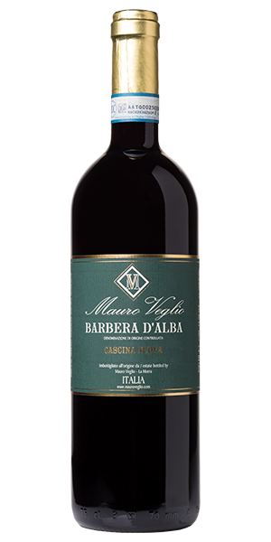 Mauro Veglio Barbera d’Alba DOC Cascina Nuova Piemont Italien Barbera In der Nase Noten von Zwetschgenkompott und Holunderblüten. Am Gaumen kraftvoll, tolle Harmonie zwischen Säure, Frucht und Mineralität. Leicht würziger Abgang mit einem Hauch kandierter Früchte. Wein kaufen