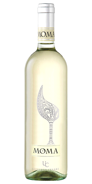 Umberto Cesari Moma Bianco Rubicone IGT Emilia-Romagna Italien Trebbiano, Sauvignon Blanc, Chardonnay Intensive Noten von reifem Golden-Apfel, Birne und ein Hauch Banane. Am Gaumen zeigt er sich mit fruchtigen Noten, aromatischen Würze und frischer Säure. Wein kaufen