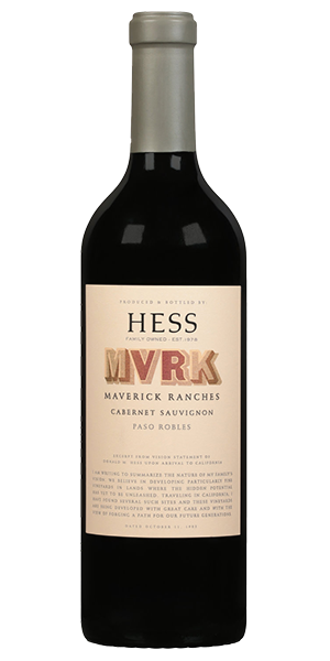 Hess Collection Winery MVRK Maverick Ranches Paso Robles Kalifornien USA Cabernet Sauvignon, Syrah, Petit Verdot Intensive Aromen von roter Kirsche und Himbeere, Zedernholz und schwarzem Pfeffer. Kräftiger Auftakt, saftige Himbeere, weiche Tannine, langanhaltender Abgang mit Schokolade und Espresso. Wein kaufen