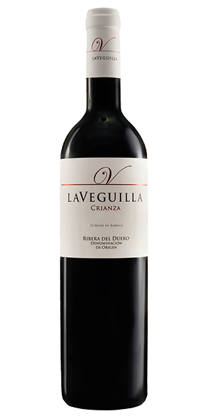 La Veguilla Crianza DO Ribera del Duero Spanien Tempranillo Aromatisches Bouquet von reifer roter Frucht mit Anklängen von Vanille und dunklen Röstaromen. Komplex und kräftig im Gaumen mit dichter Struktur. Elegant im Abgang. Wein kaufen