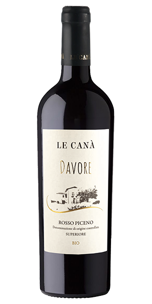 Le Canà Davore Rosso Piceno DOC Superiore Marken Italien Montepulciano, Sangiovese Intensive Aromen von Brombeere, Sauerkirsche, Amarena und Cassis. Im Hintergrund süsser Tabak, Kaffee und Kakao. Am Gaumen grosszügig, raffiniert, mit grosser Struktur und weichem Abgang. Wein kaufen