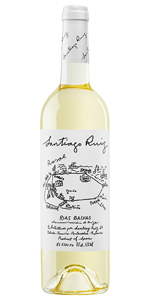 Santiago Ruiz Albariño DO Rias Baixas Galicien Spanien Albariño, Loureiro, Treixadura Aromen von Äpfeln, Birnen und Aprikosen, umhüllt von Frische, subtilen Kräuternoten und einer mineralischen Basis. Am Gaumen harmonisch, süsser Auftakt, weisse Früchte und intensive Komplexität. Wein kaufen