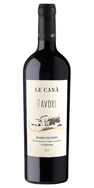 Le Canà Davore Rosso Piceno DOC Superiore Marken Italien Montepulciano, Sangiovese Intensive Aromen von Brombeere, Sauerkirsche, Amarena und Cassis. Im Hintergrund süsser Tabak, Kaffee und Kakao. Am Gaumen grosszügig, raffiniert, mit grosser Struktur und weichem Abgang. Wein kaufen